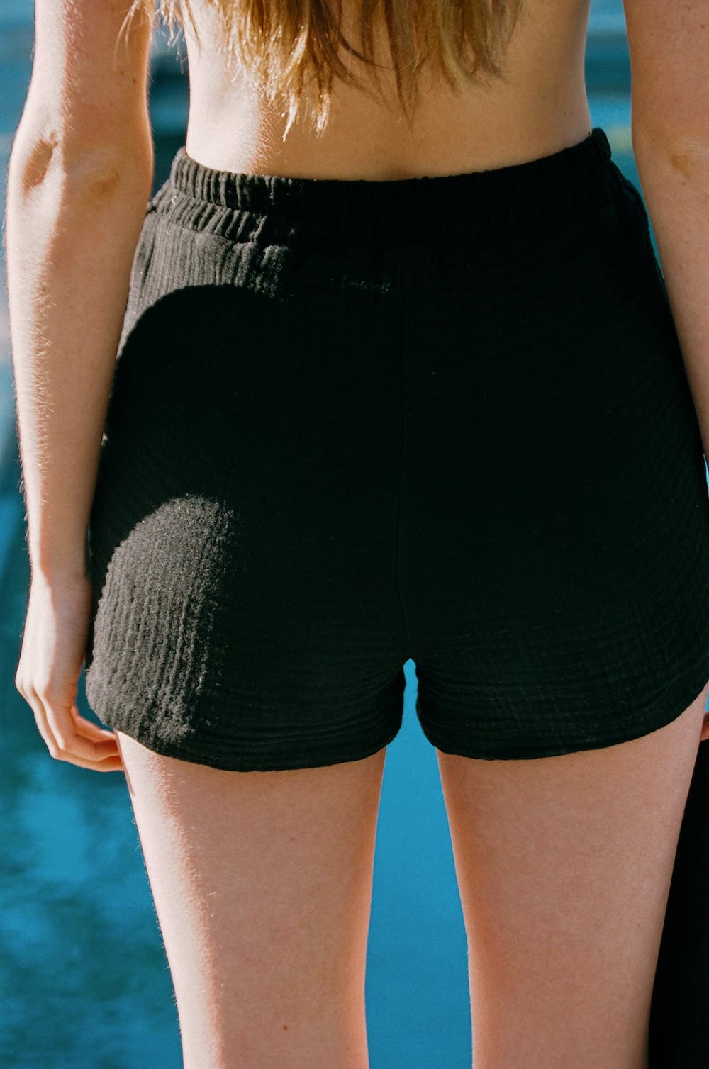 Billie Gauze Shorts - Black