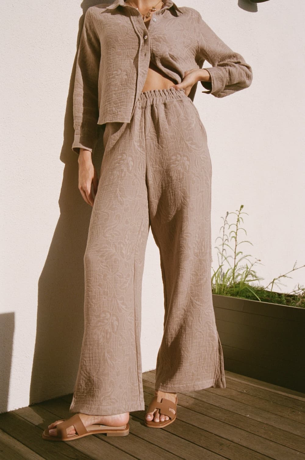 Floral Wide Leg Pants