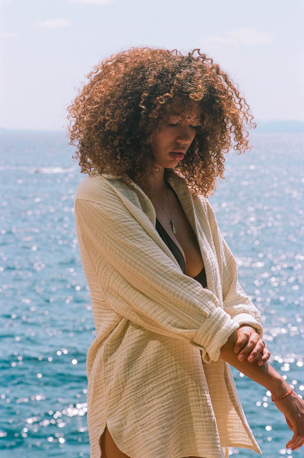 Pru Oversized Button Down - Natural