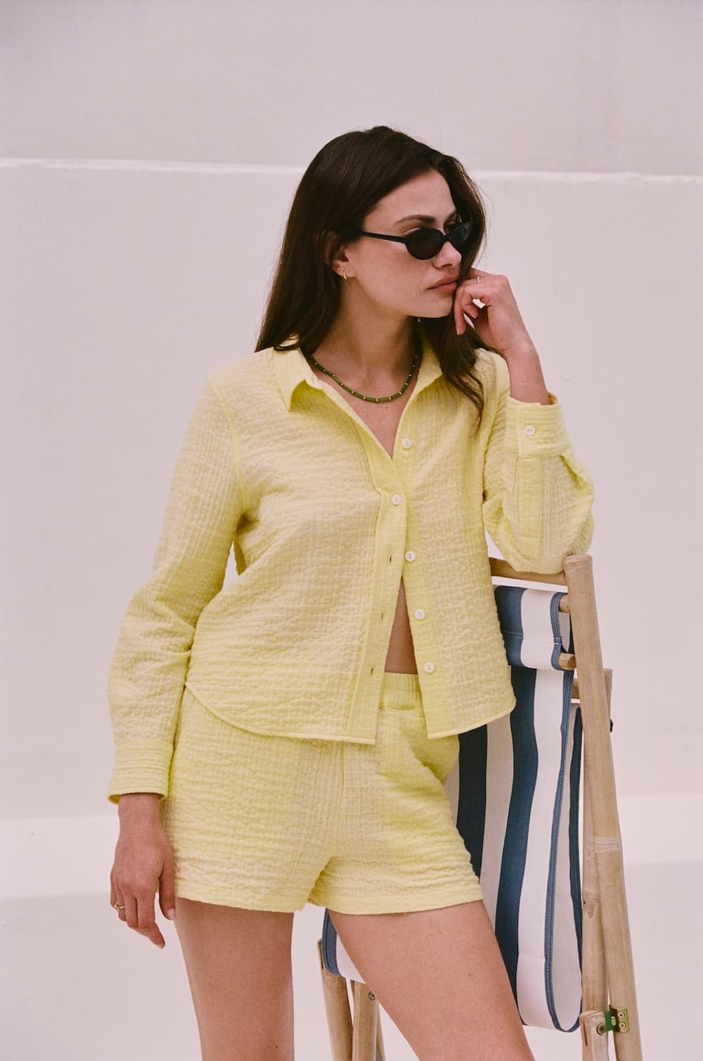 Cropped Pru Button Down