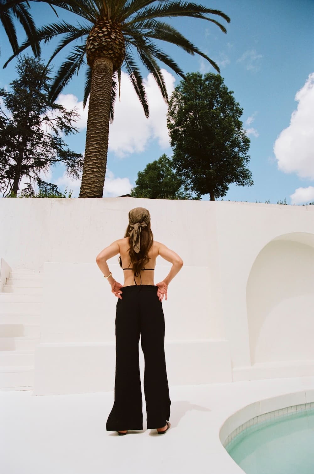 Wide Leg Gauze Pants