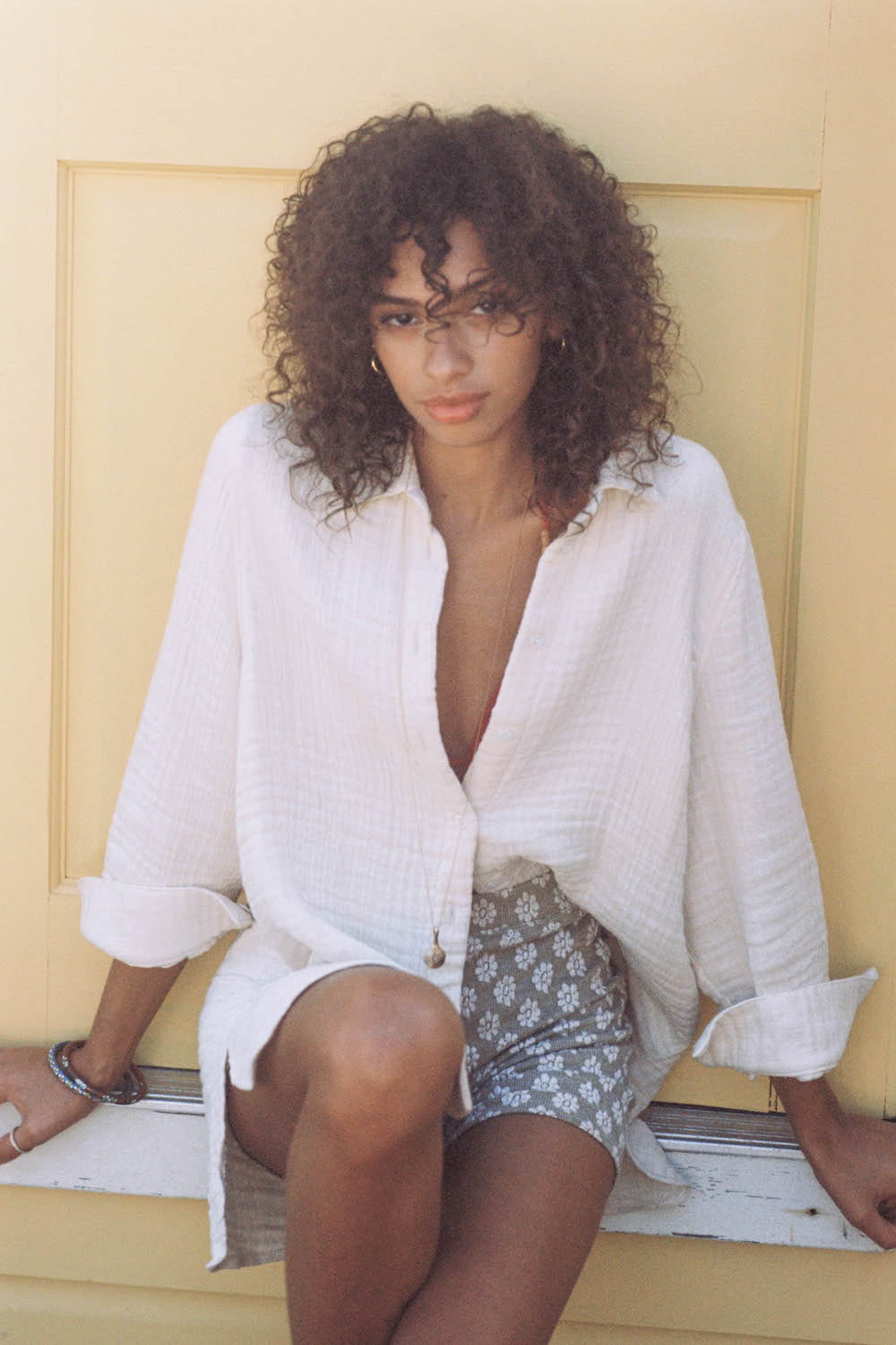 sun protective upf daisy biker shorts
