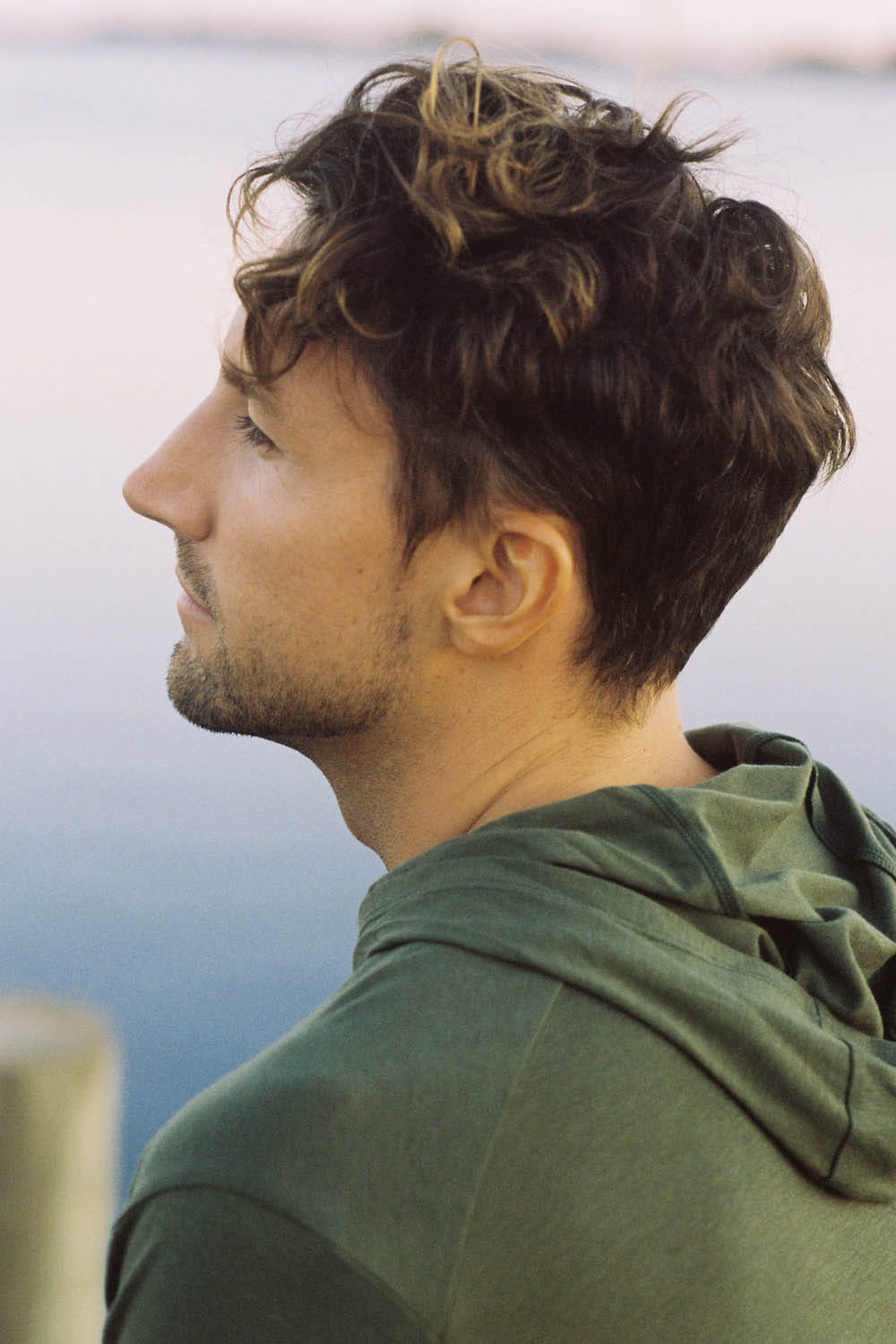 sun protective upf coop sun hoodie in moss